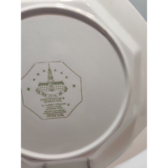 Vtg 1776 Independence Ironstone Octagon Platter by Castleton China Made in Japan - Picture 9 of 12
